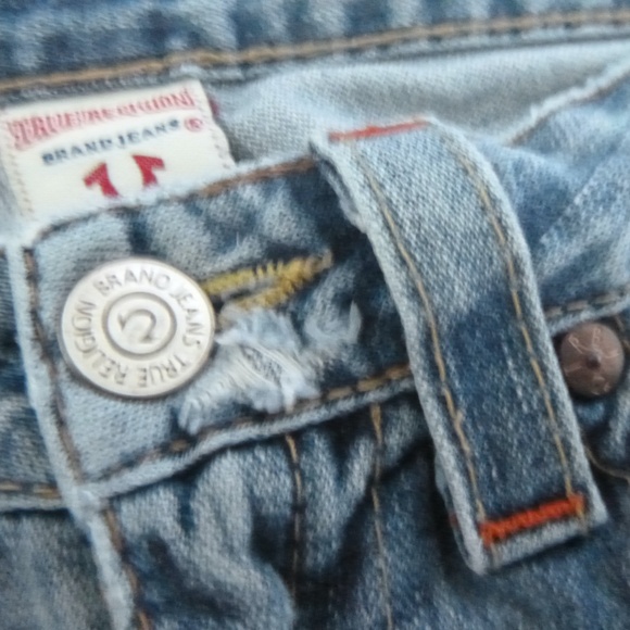 TRUE RELIGION ORIGINAL JOEY JEANS  size-29 FLARE  Made in U.S.A. w/BONUS BANDANA - Picture 10 of 16